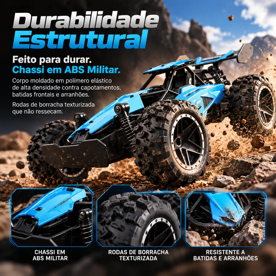Durabilidade estrutural – chassi em ABS militar